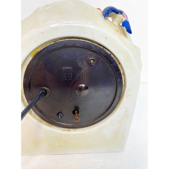 VTG. OCCUPIED JAPAN SC PORCELAIN CLOCK HANDPAINTED - Picture 5 of 15